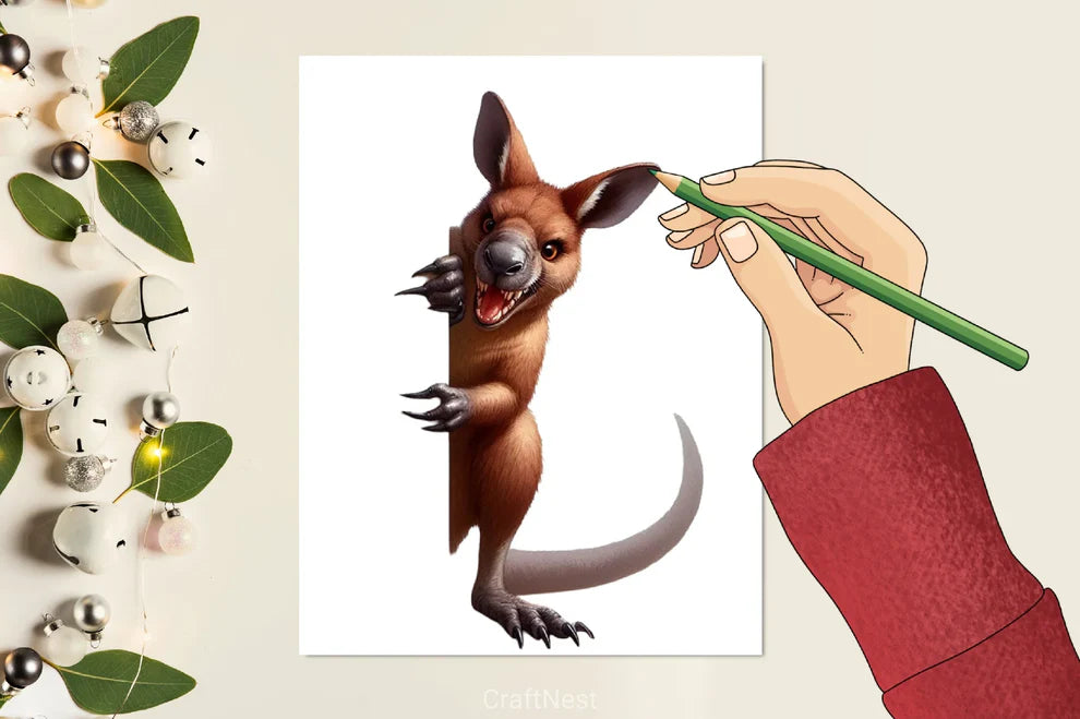 Animals Peeking Clipart Bundle