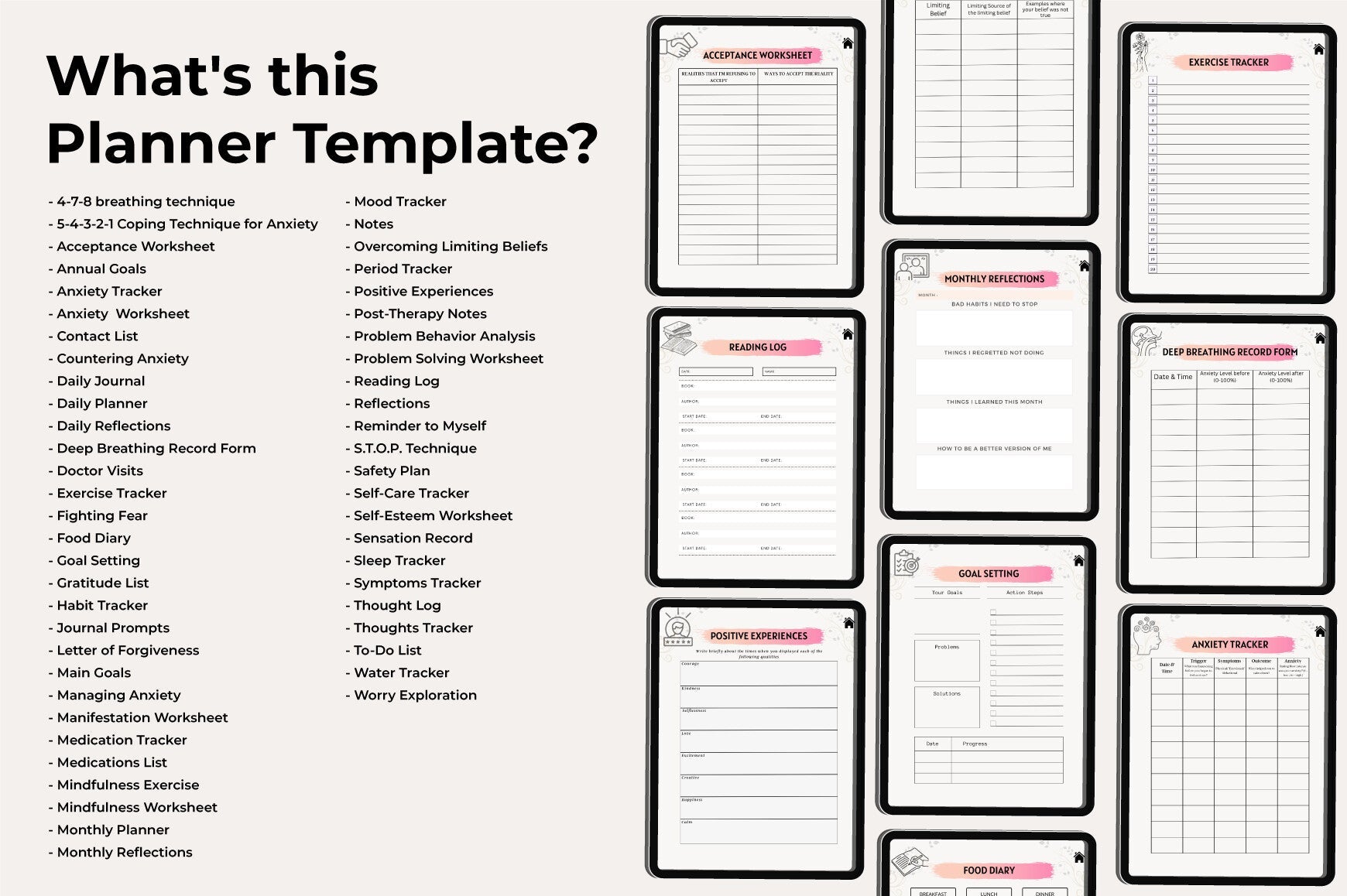 Mental Health Planner