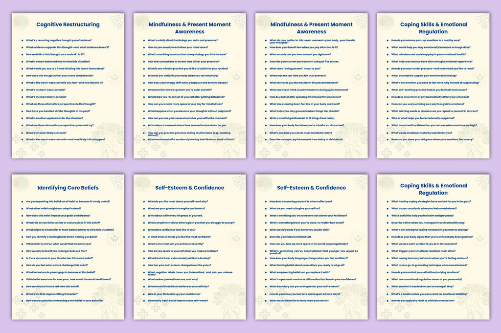 CBT for Healing and Growth Prompts