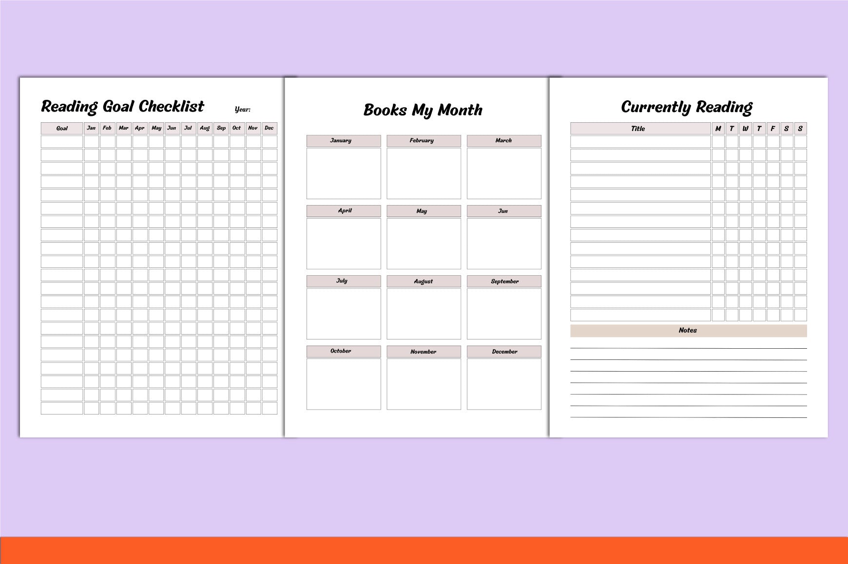 Reading Planner