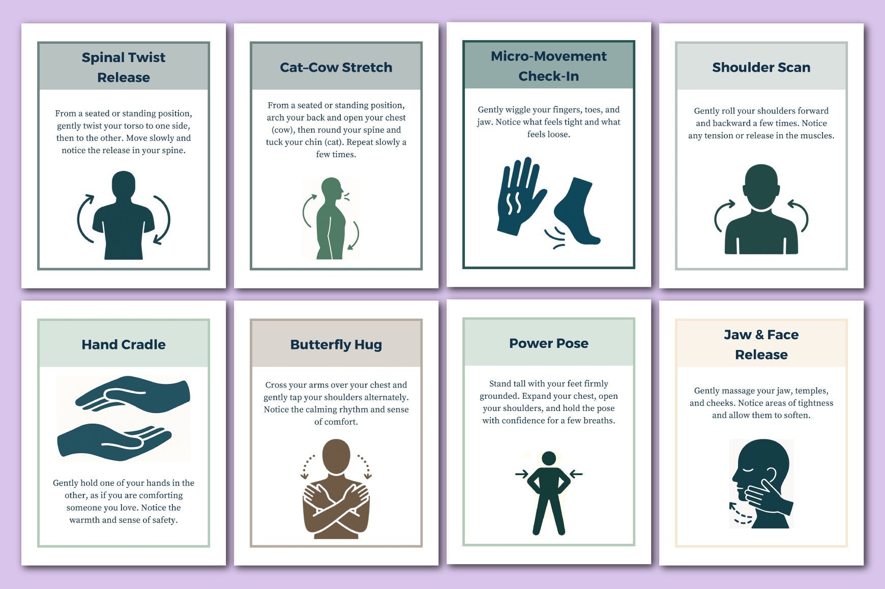Somatic Strategy Cards for Mindful Practices