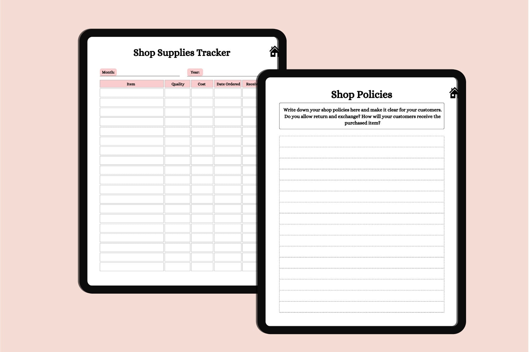 Online Shop Planner