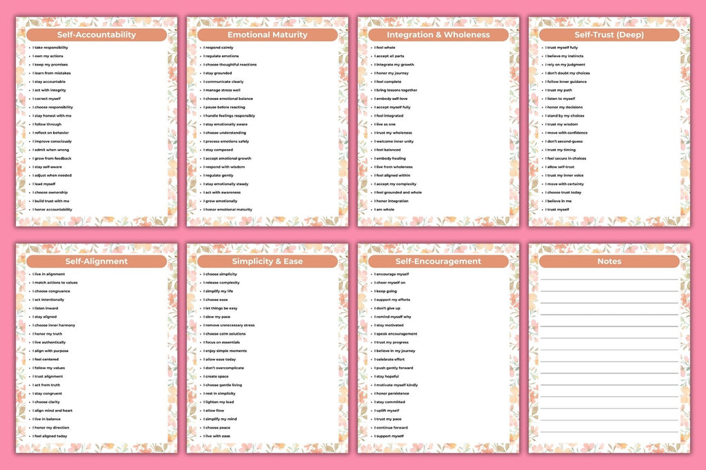 Daily Self-Love Writing Prompts