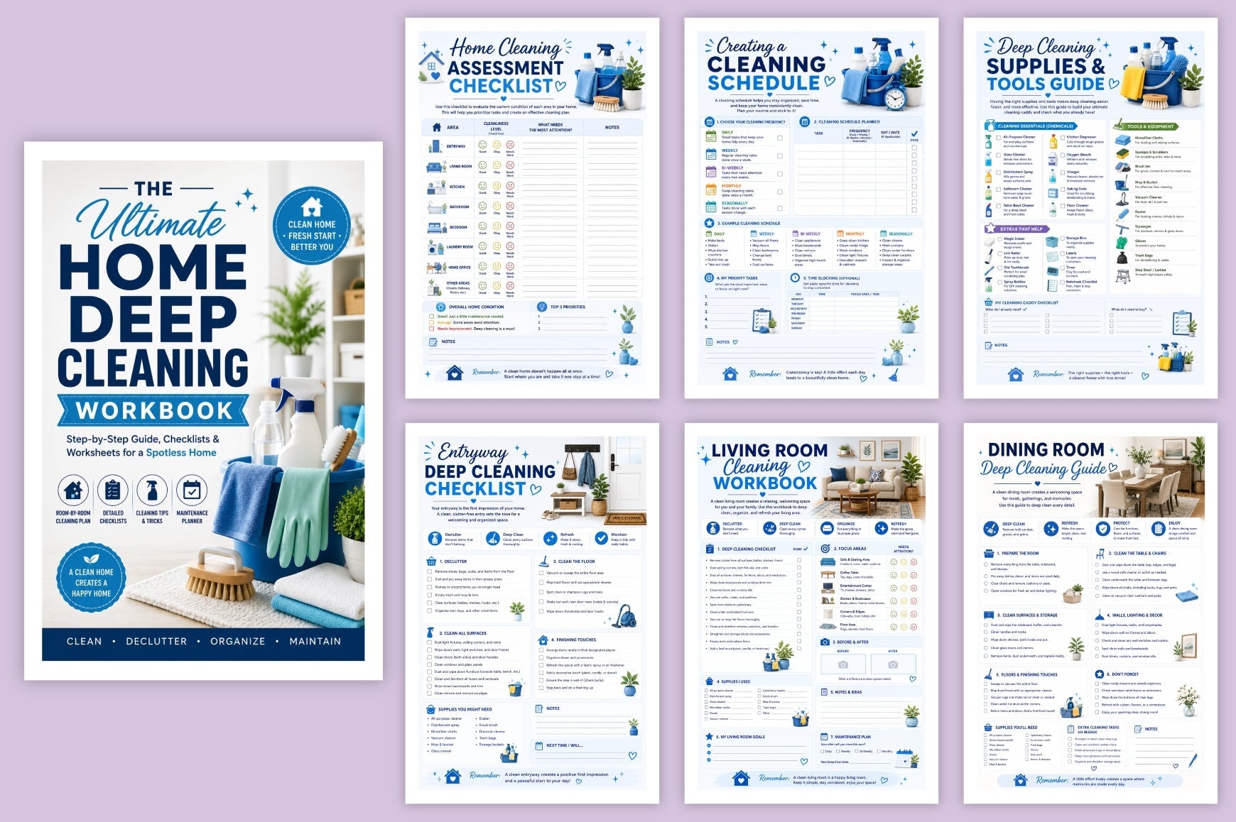 The Ultimate Home Deep Cleaning Workbook
