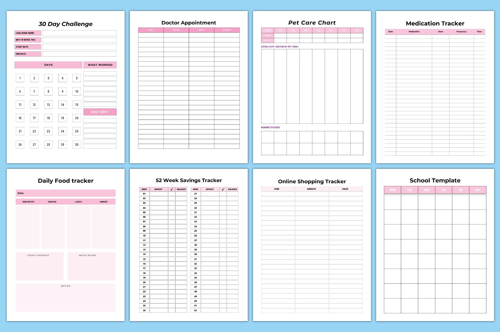 My Personal Templates Planner