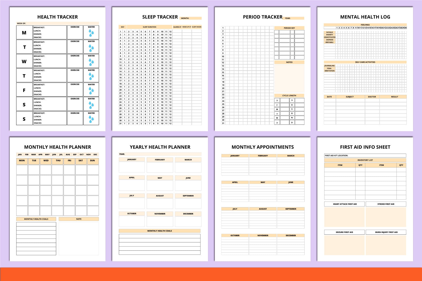 Family Medical Binder Planner