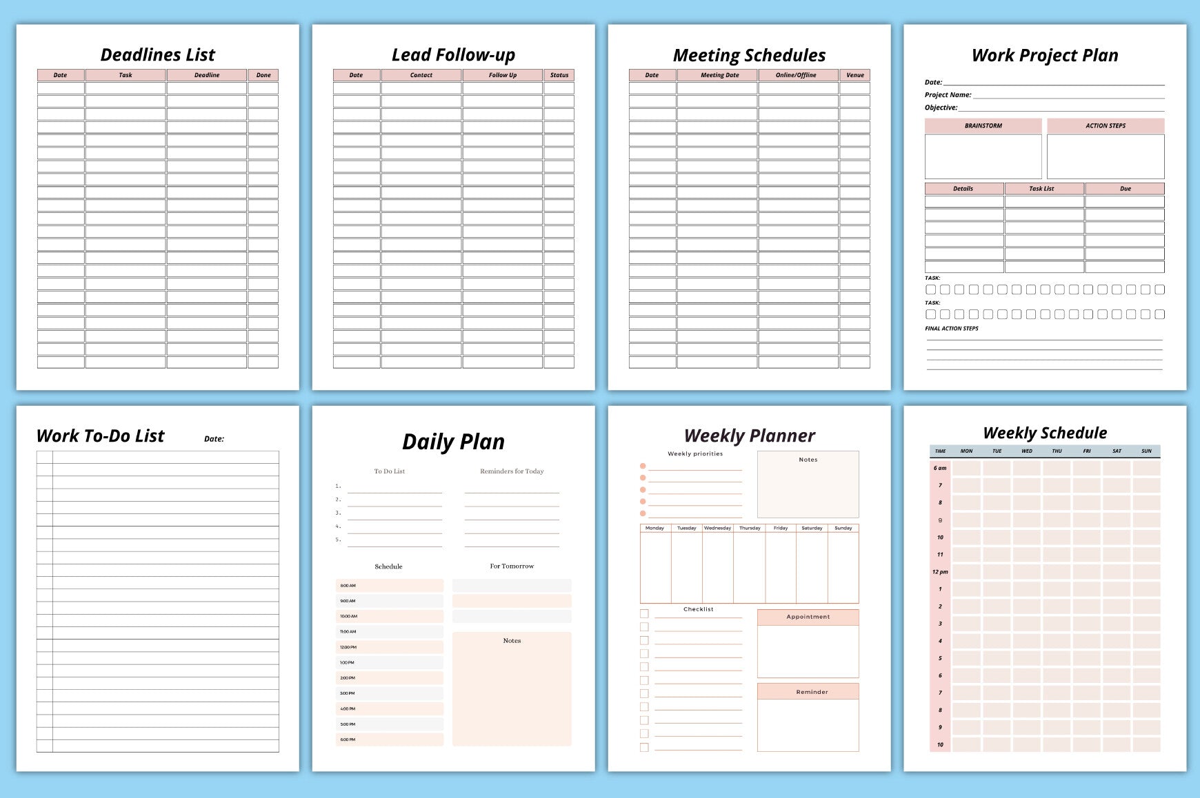 Money Saving Challenge Digital Planner