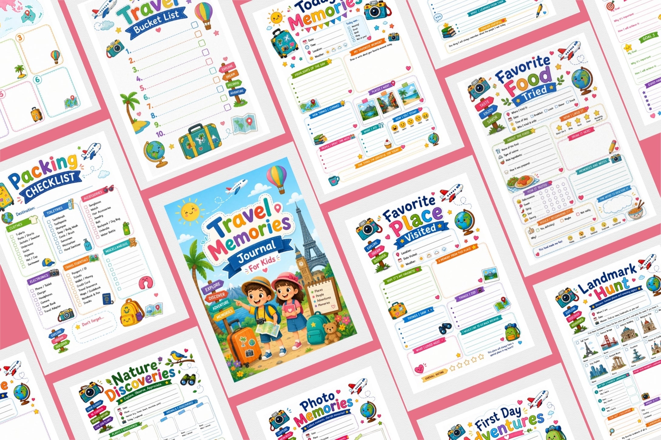 Travel Memories For Kids Journal