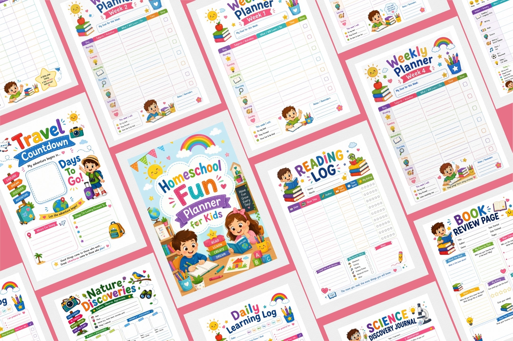 Homeschool Fun For Kids Planner