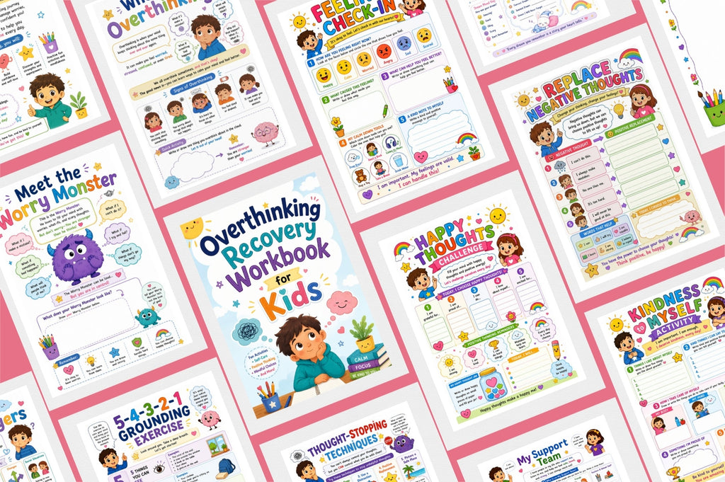 Overthinking Recovery For Kids Workbook