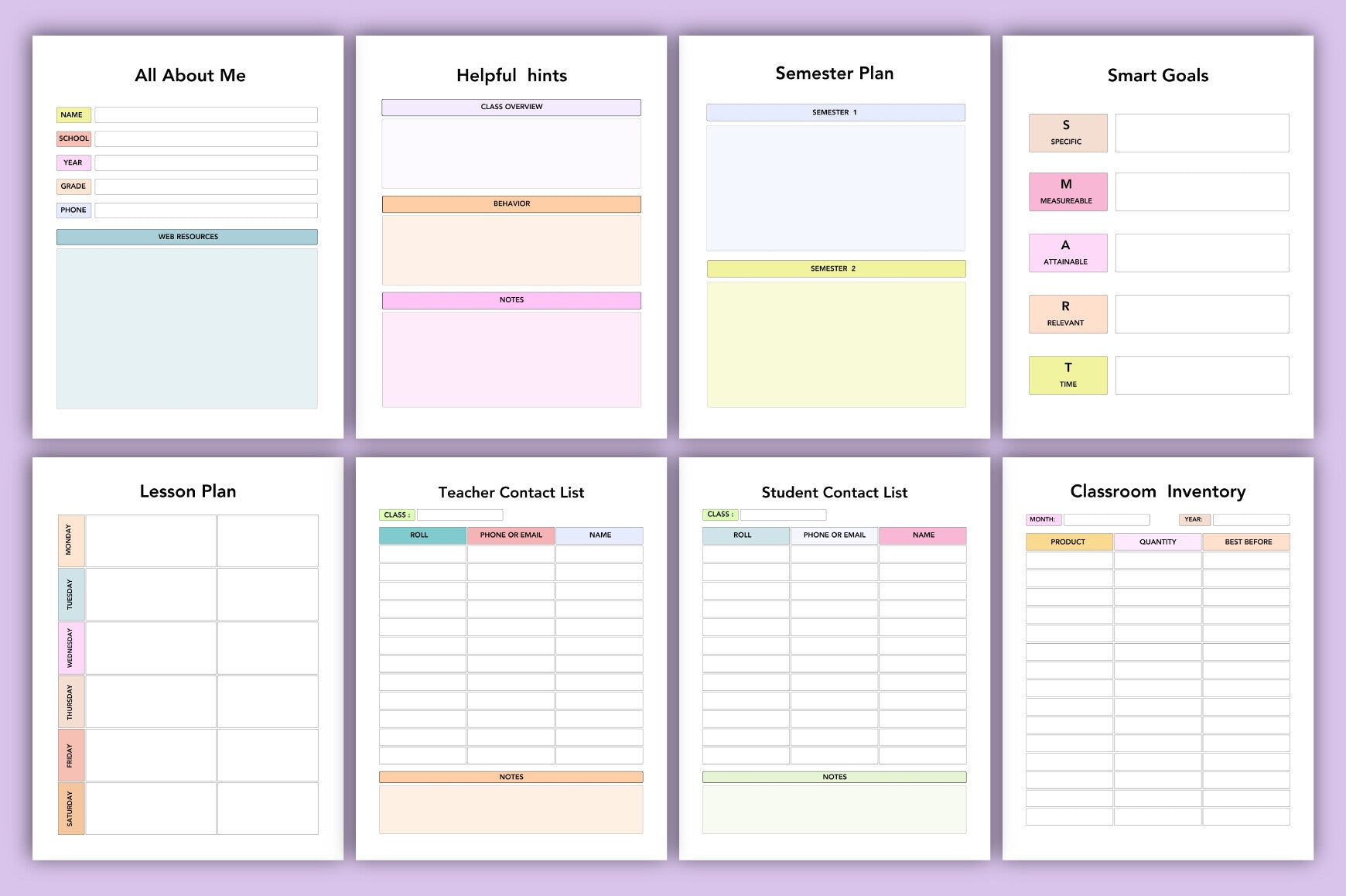 The Teacher Planner
