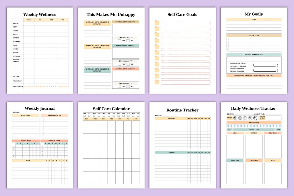 Self Care Planner