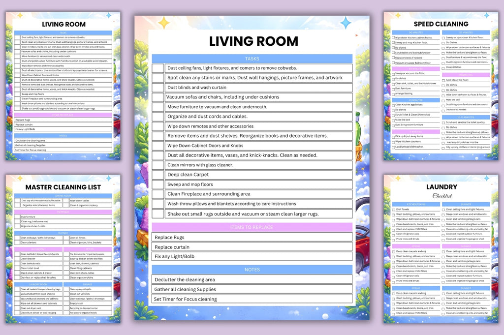 ADHD Planner Bundle featuring focus planner and time management pages