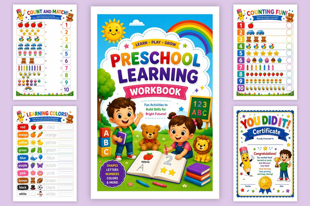 Preschool Learning Workbook