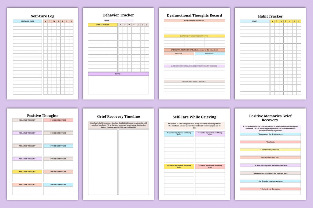 Grief Therapy Journal for Healing and Reflection