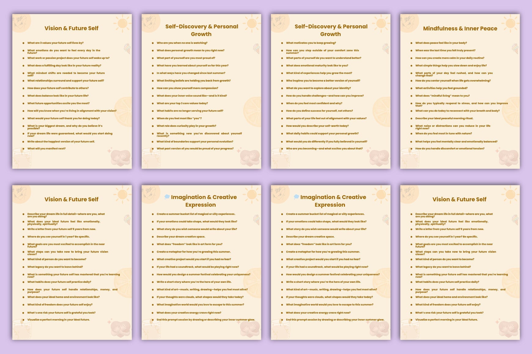 Summer Self-Reflection Prompts