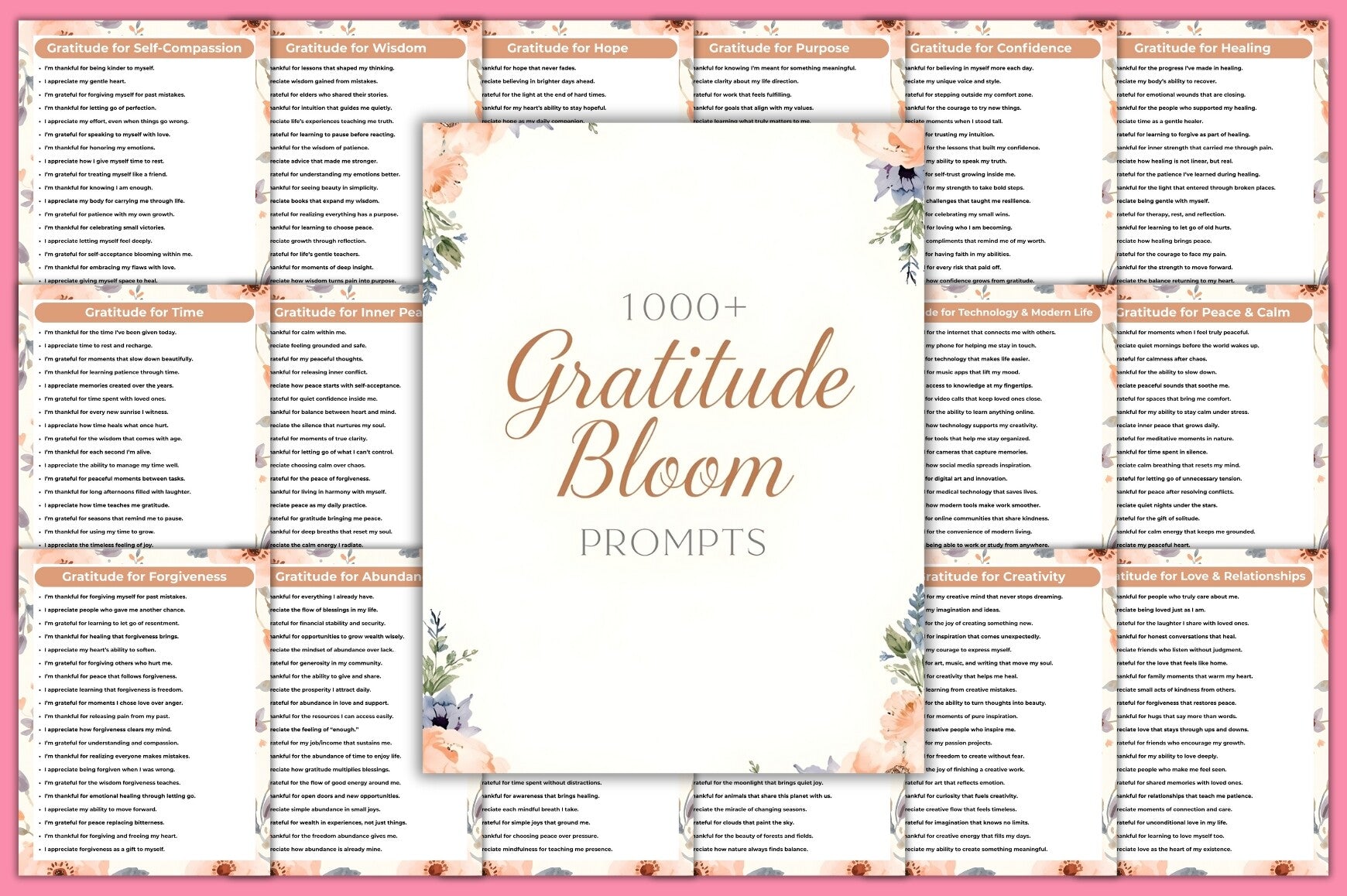 Gratitude Bloom Prompts