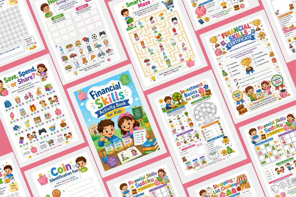 Financial Skills Activity For Kids Book