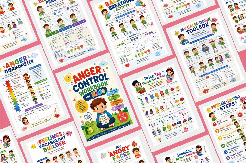 Anger Control For Kids Workbook