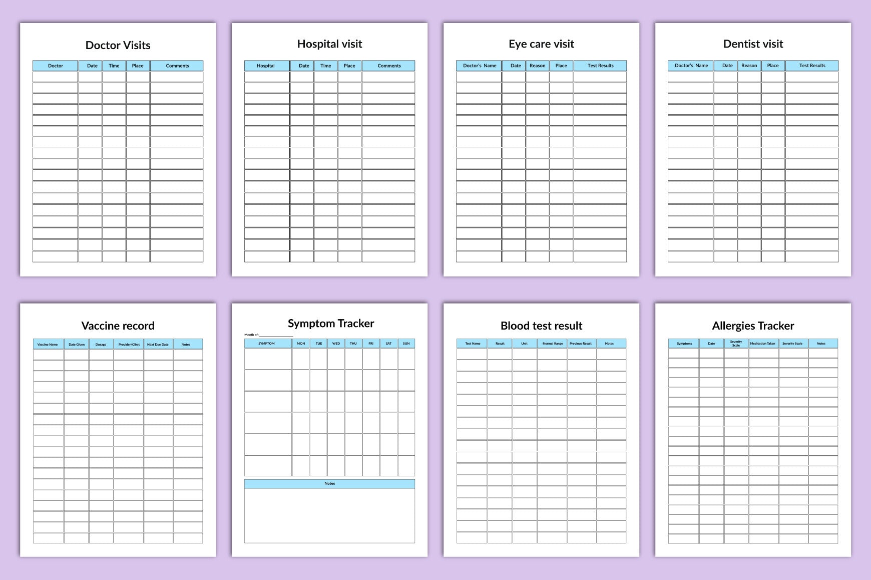 Medical Binder Planner for Organization