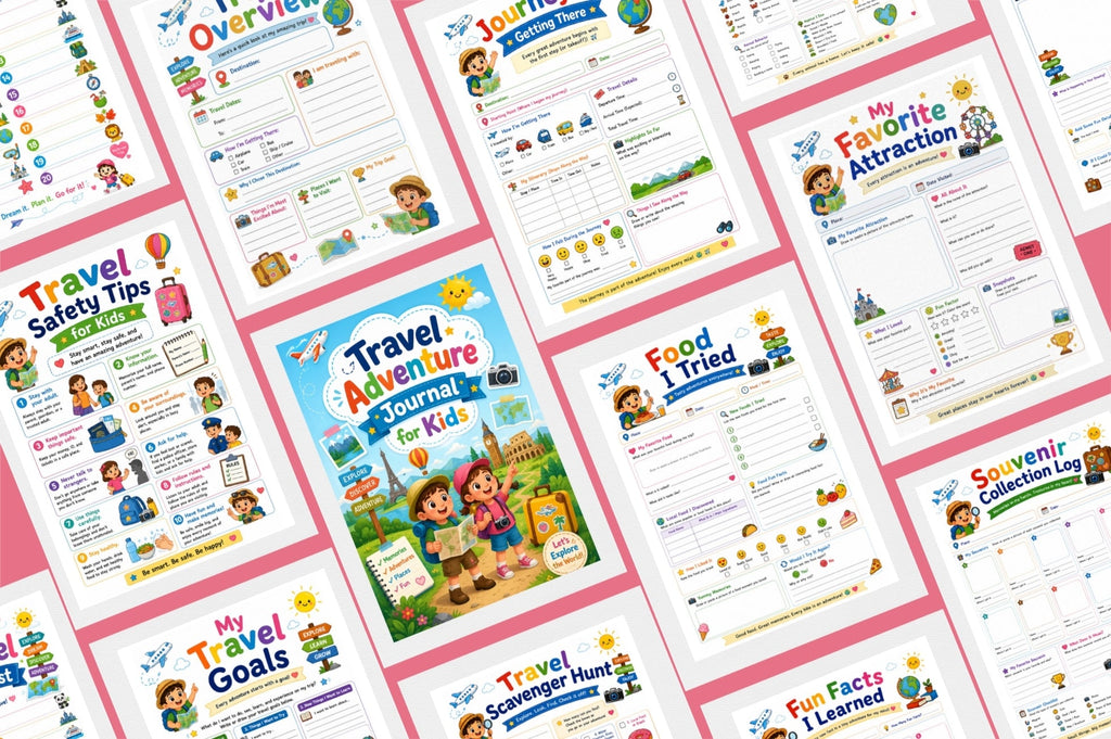 Travel Adventure For Kids Journal