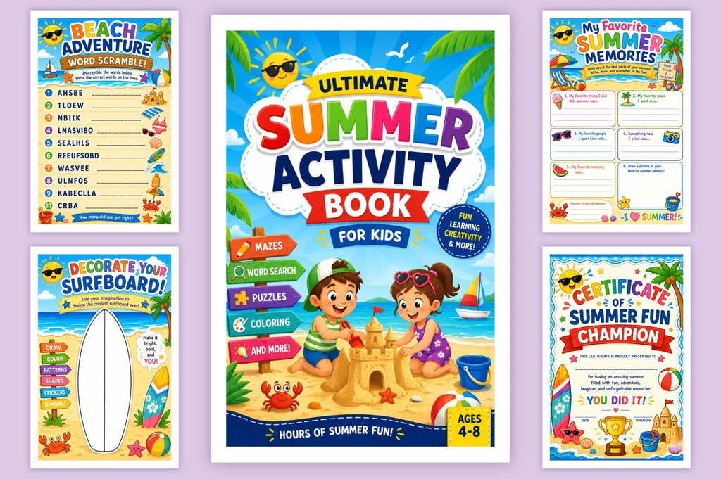 Summer Activity For Children Book