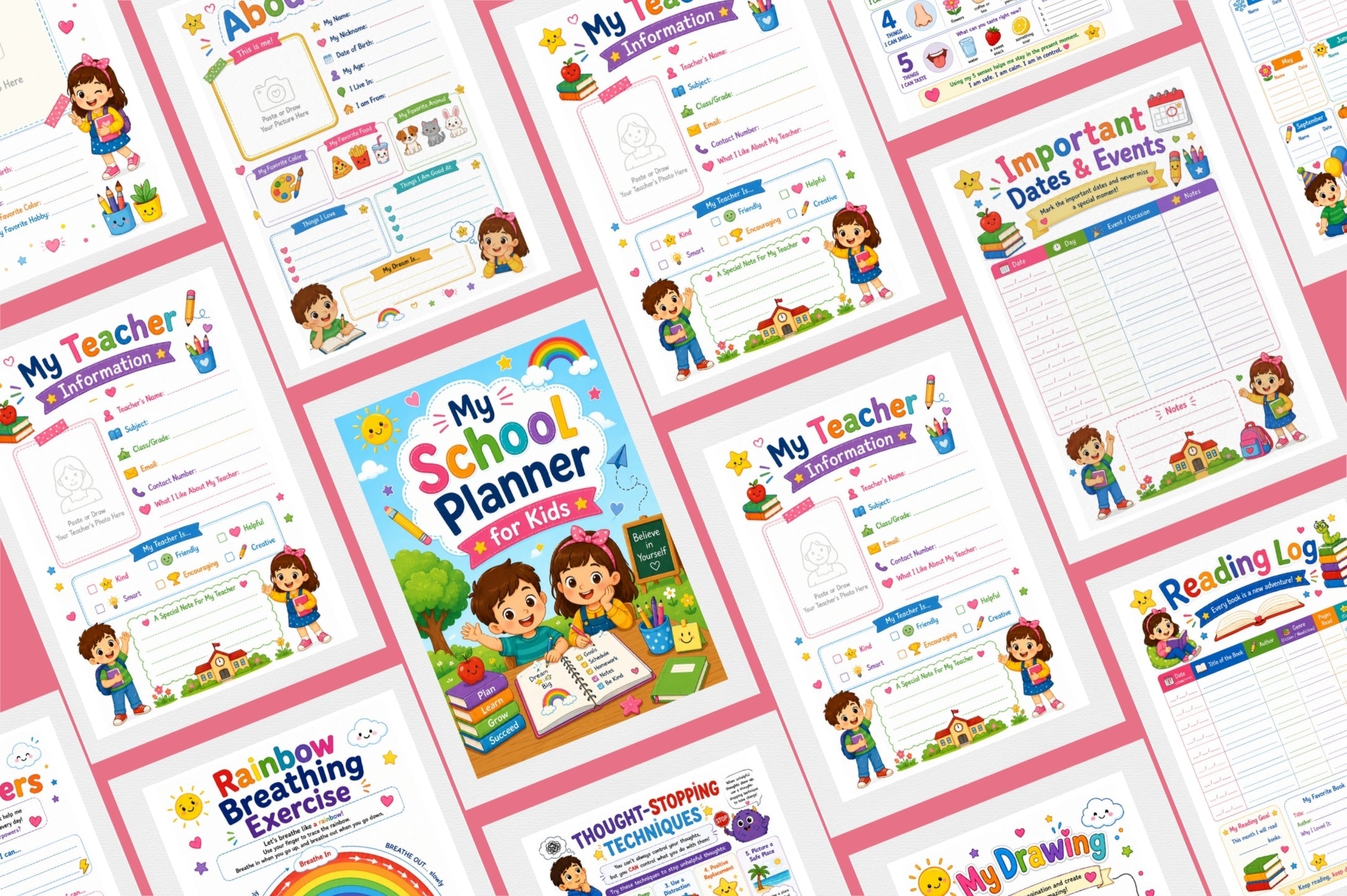 My School For Kids Planner