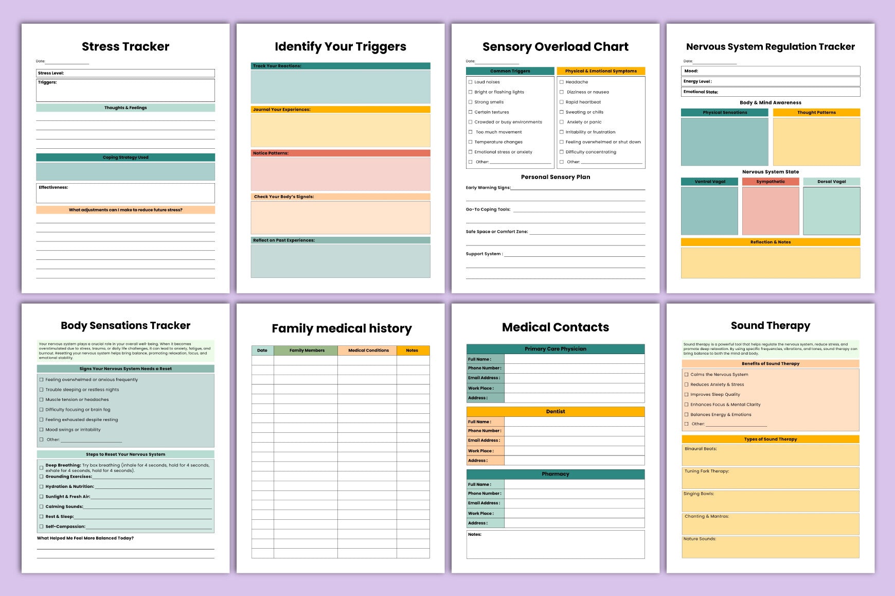 Nervous System Therapy Workbook