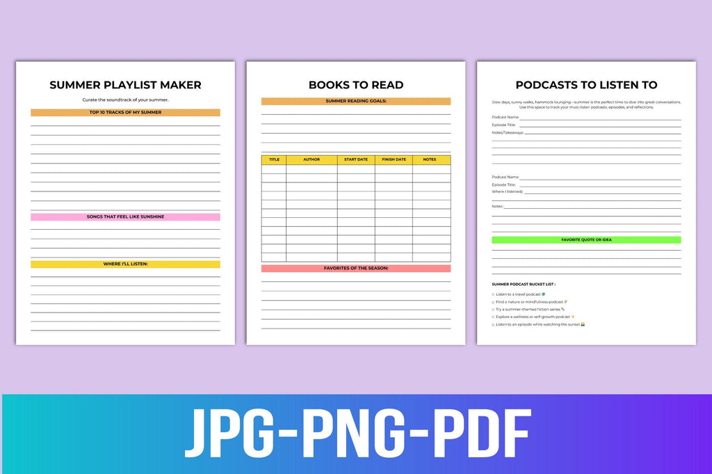 Summer Planner