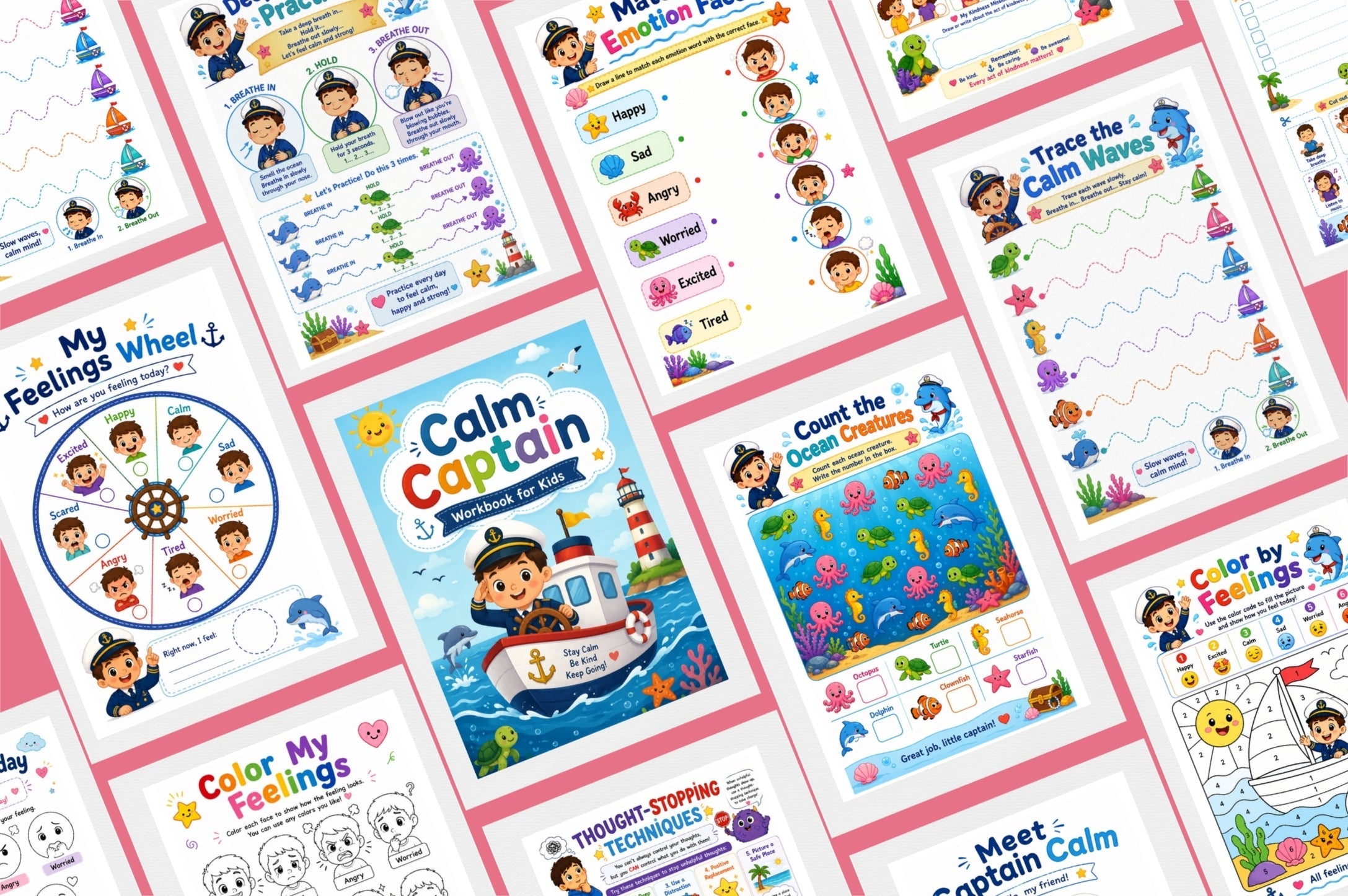 Calm Captain For Kids Workbook