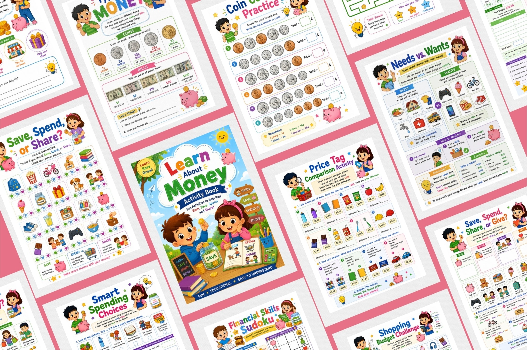 Learn About Money Activity Book