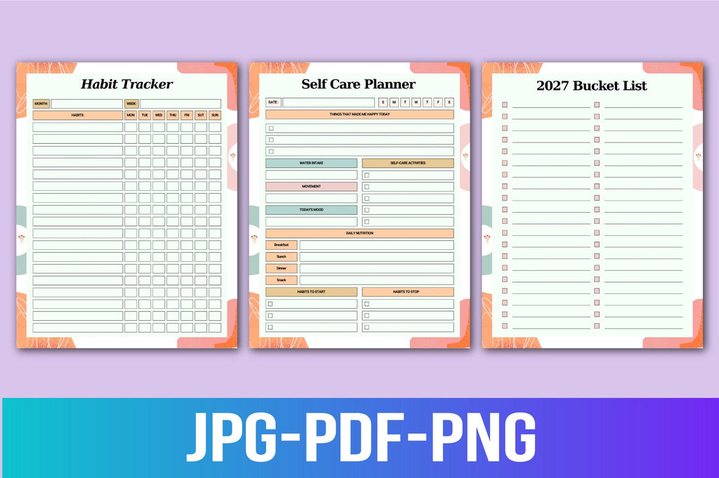 Self Care Planner