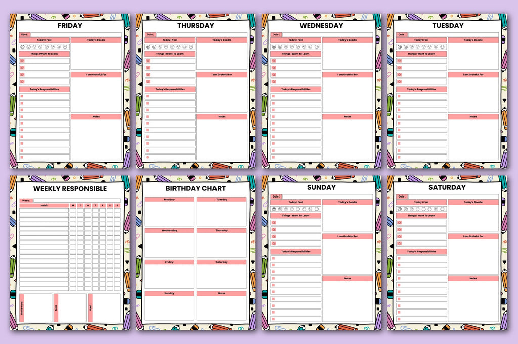 Home School Planner for Effective Organization