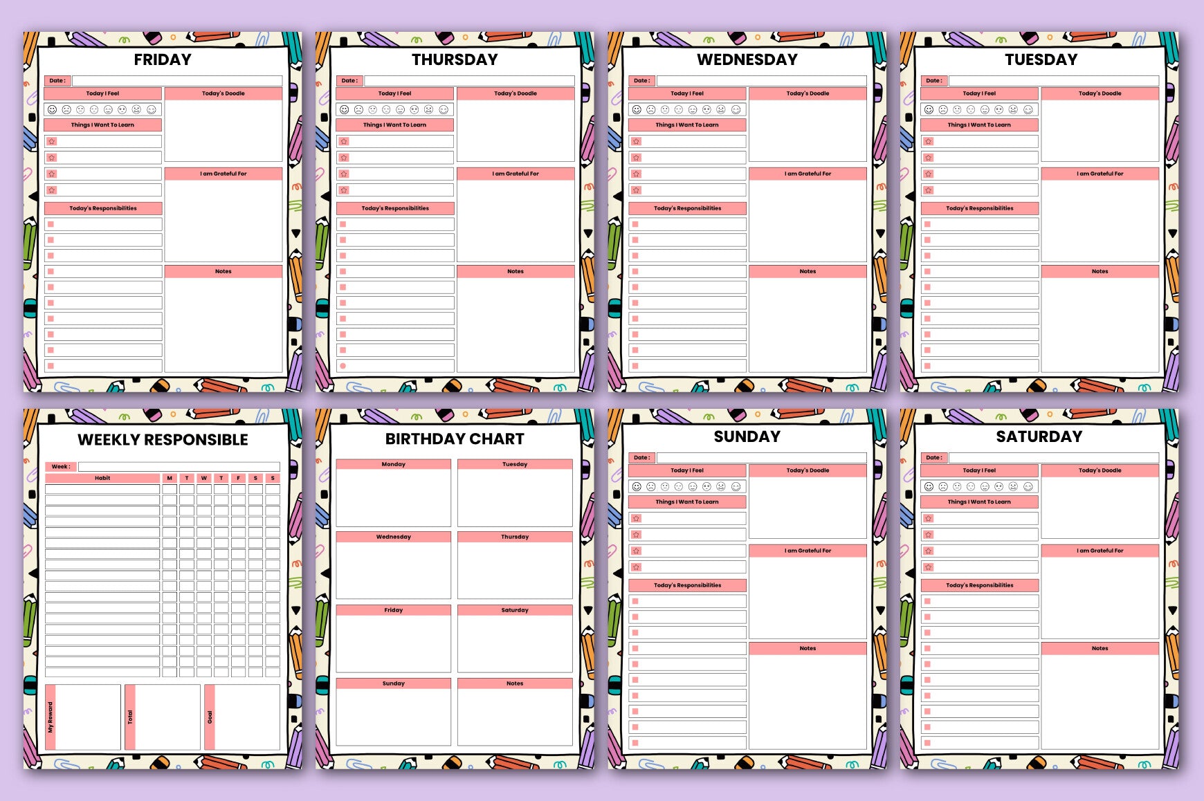 Home School Planner for Effective Organization