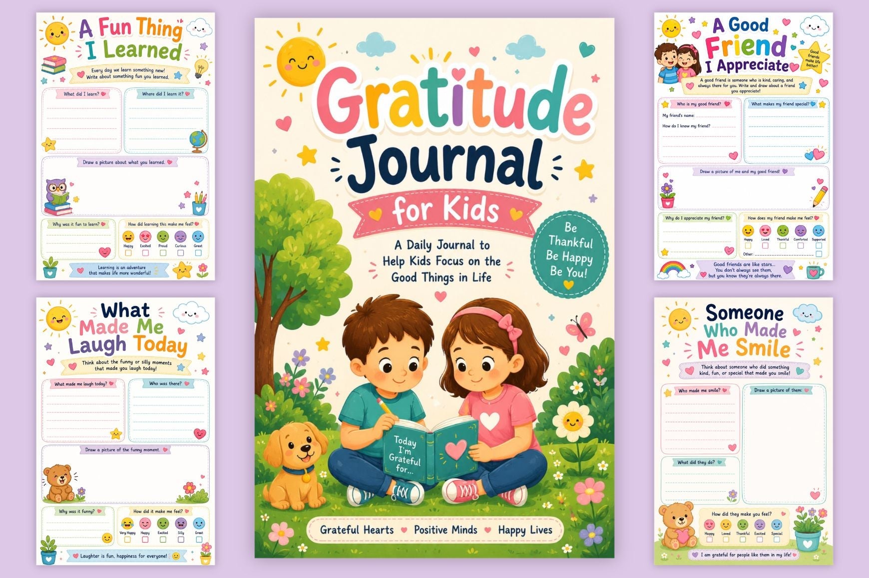 Gratitude For Kids Journal