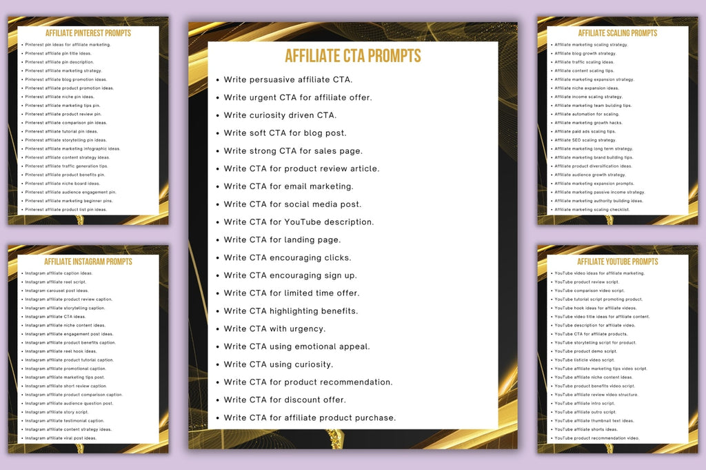 Affiliate Marketing Prompts