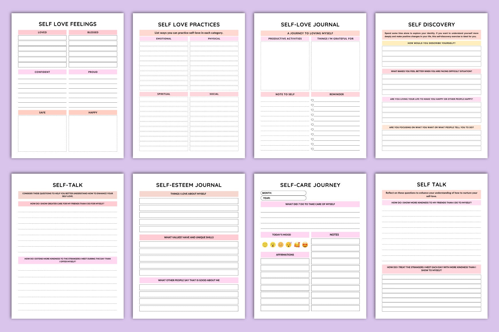 Self Love Journal for Personal Growth
