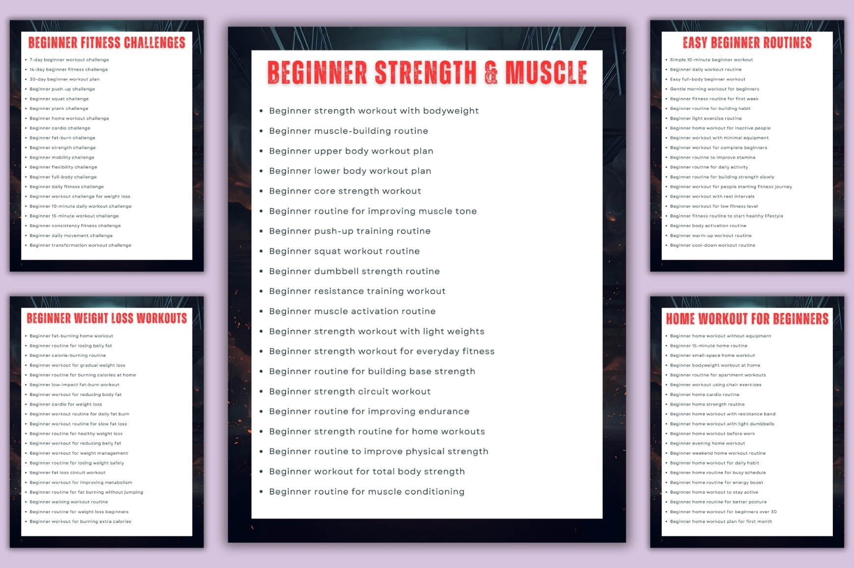 Workout Routine Prompts