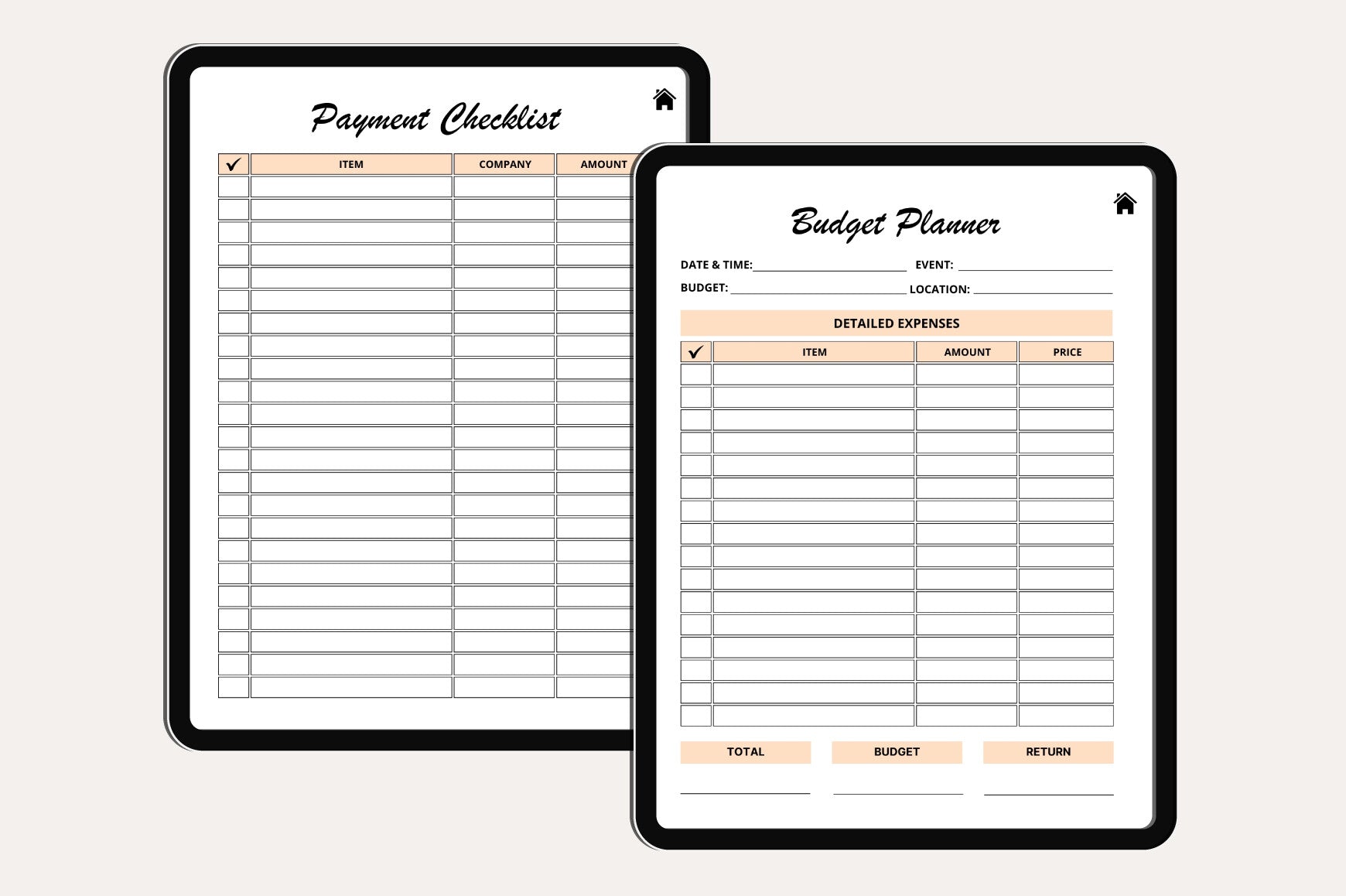 Editable Baby Shower Planner