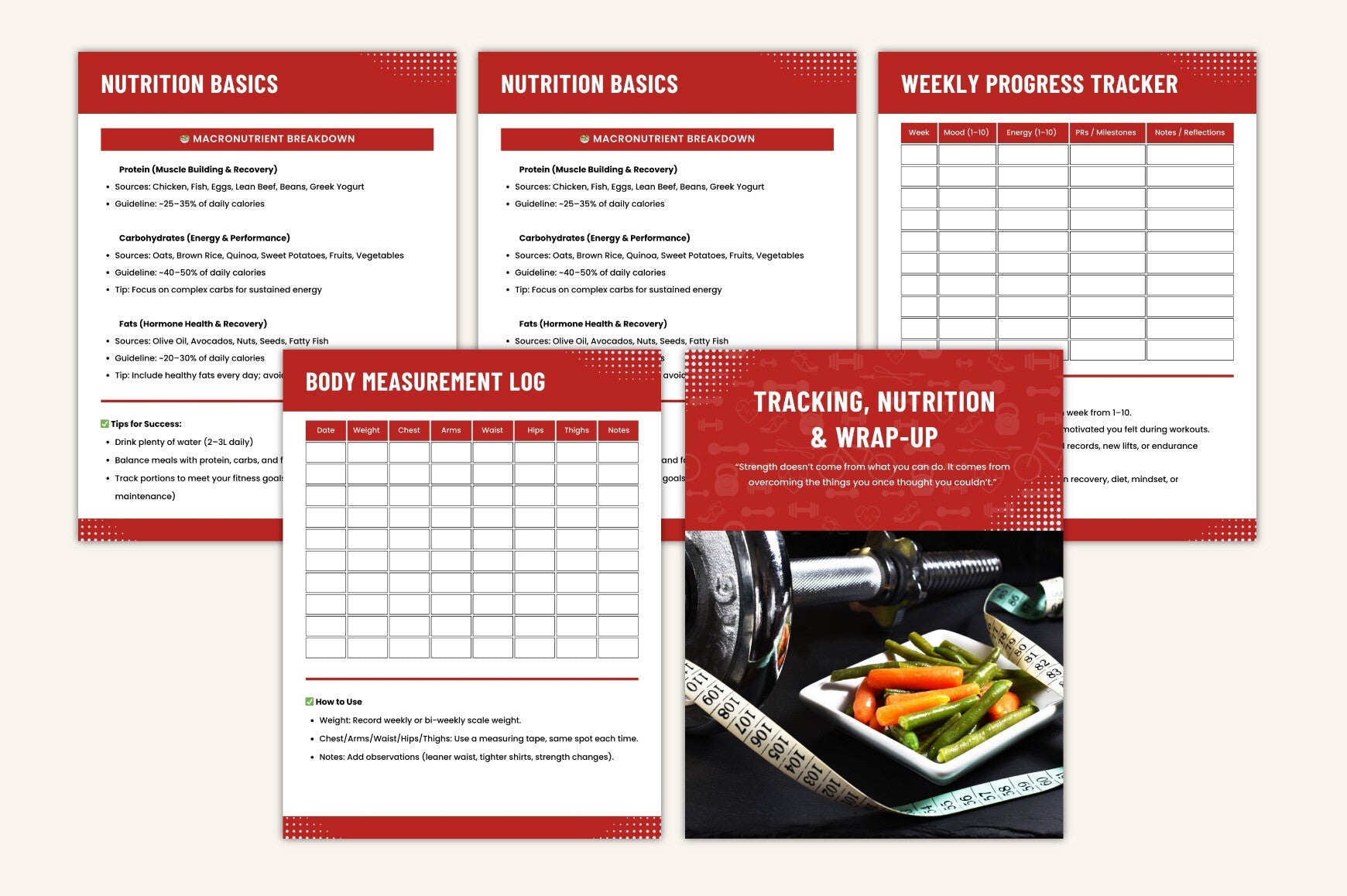 Week Men's Fitness Program Guide
