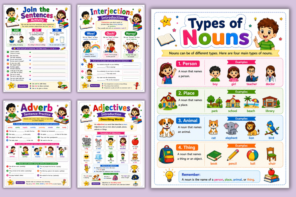 Fun Parts Of Speech Activities