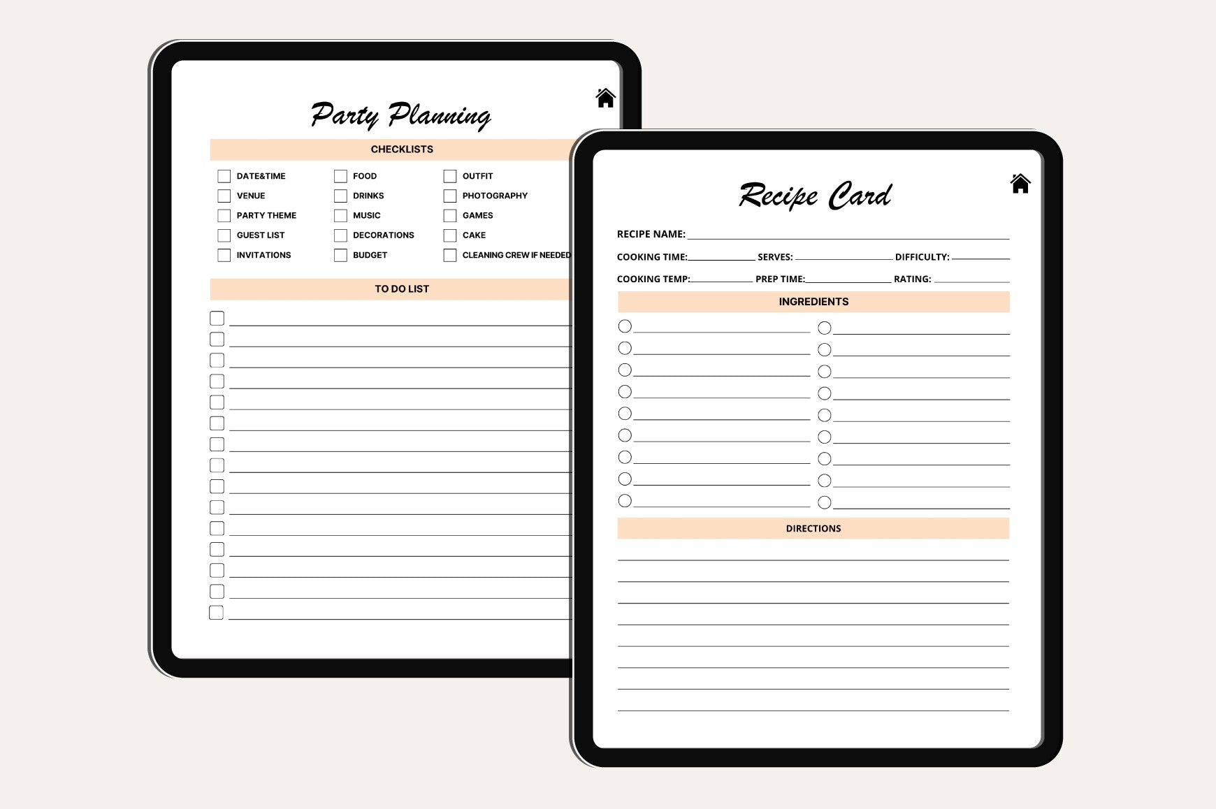 Editable Baby Shower Planner