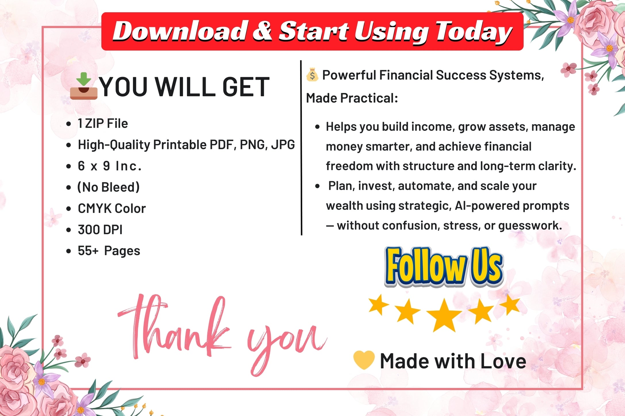 Financial Success Prompts