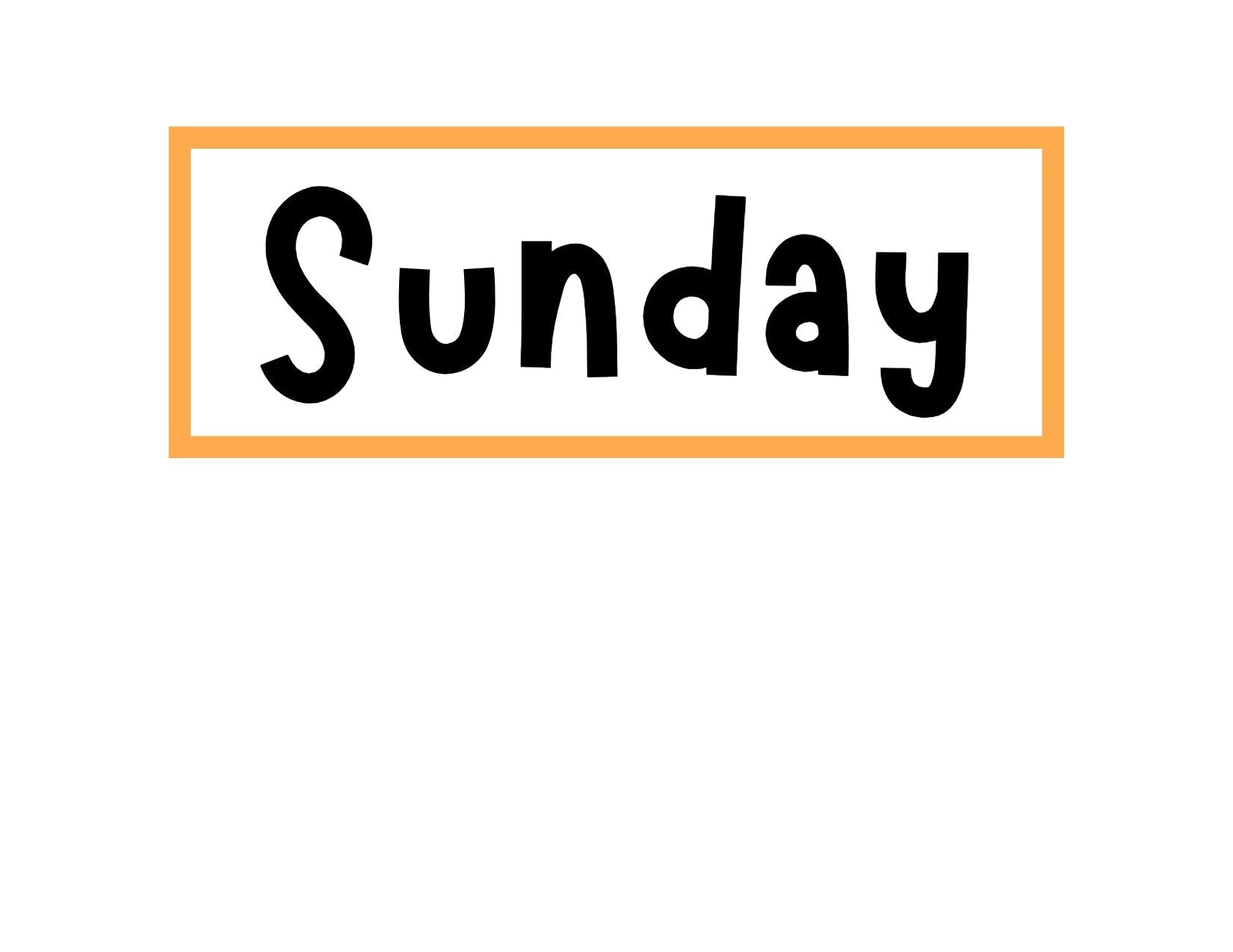 Days of the Week Flashcards