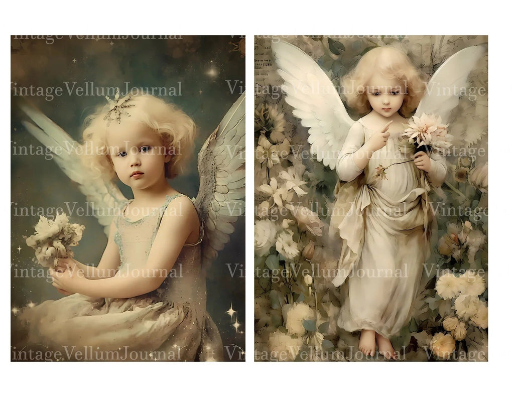 Baby Angels Junk Journal Pages