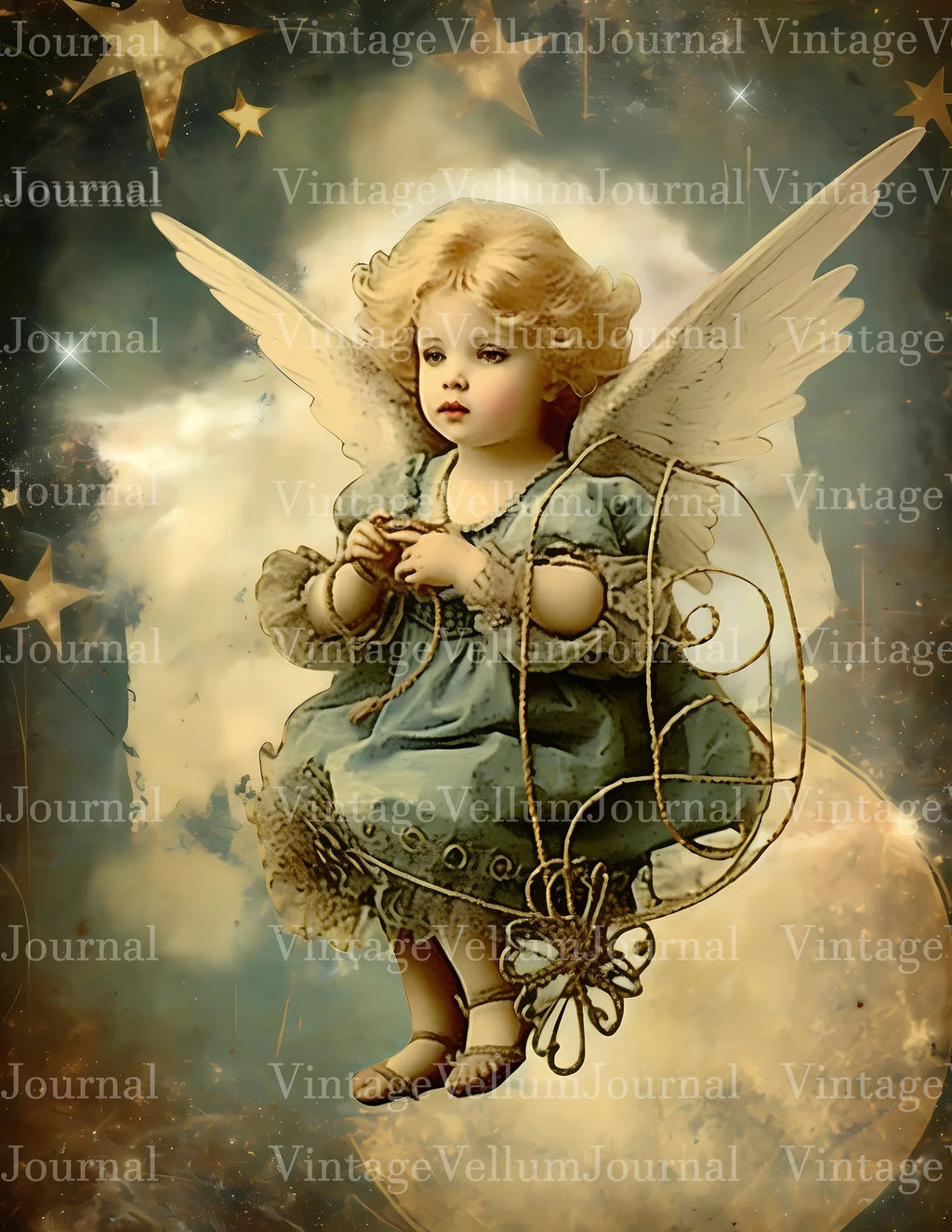 Baby Angels Junk Journal Pages