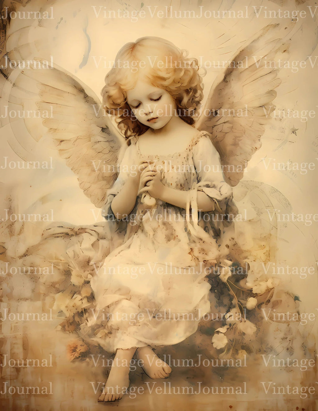 Baby Angels Junk Journal Pages