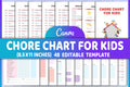 New Kids Chore Chart Planner