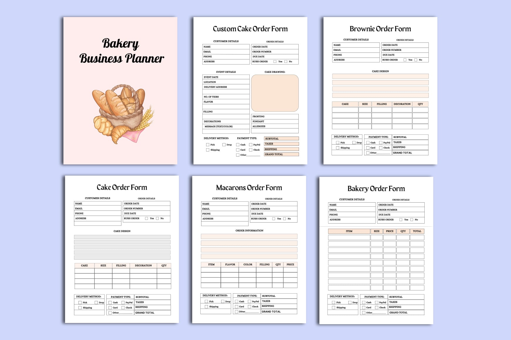 Bakery Business Planner Guide