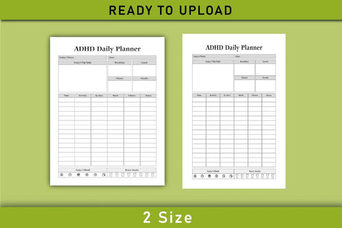 ADHD Daily Planner Bundle daily planning worksheets